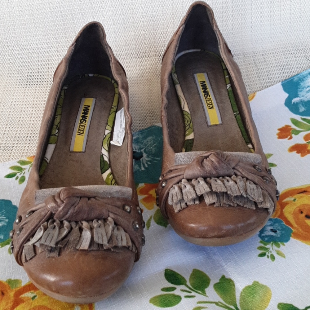MANAS Design Flats Slip-ons Leather Shoes